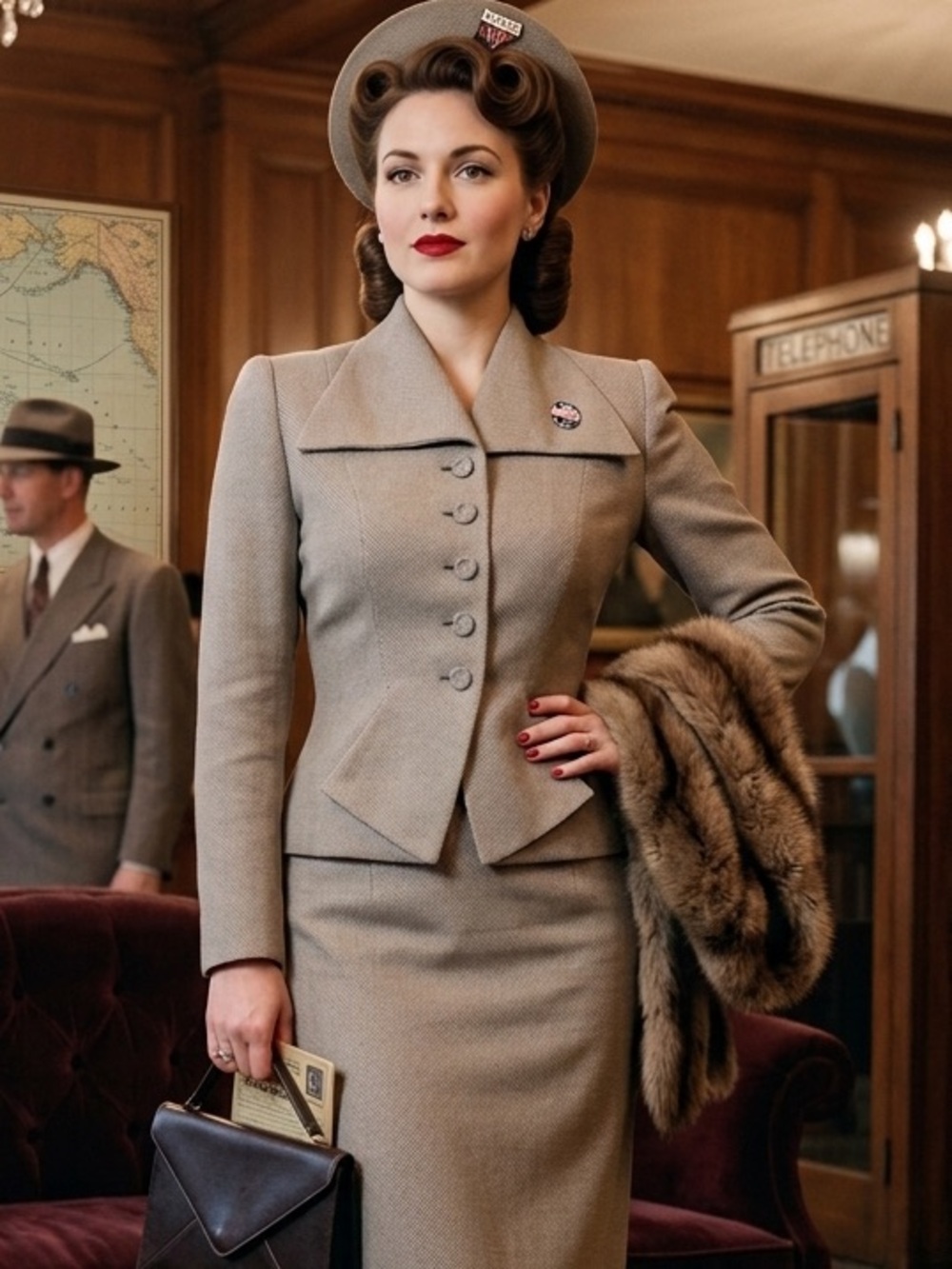 Vintage 1940s Battelstein’s Houston Tailored Jacket Blazer